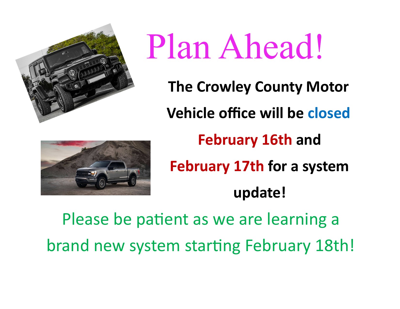 Closure Notice Graphic