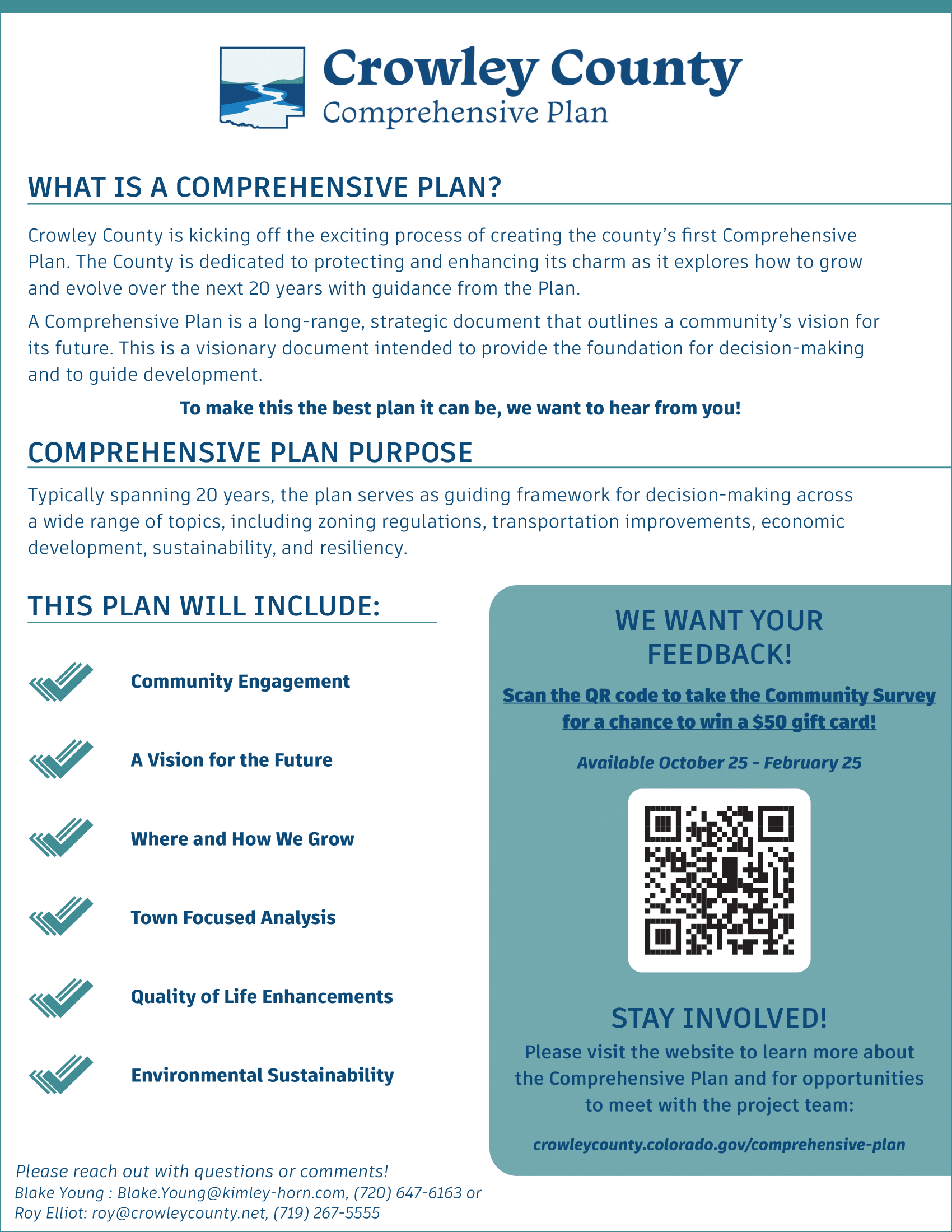 Comprehensive Plan Informational Flyer